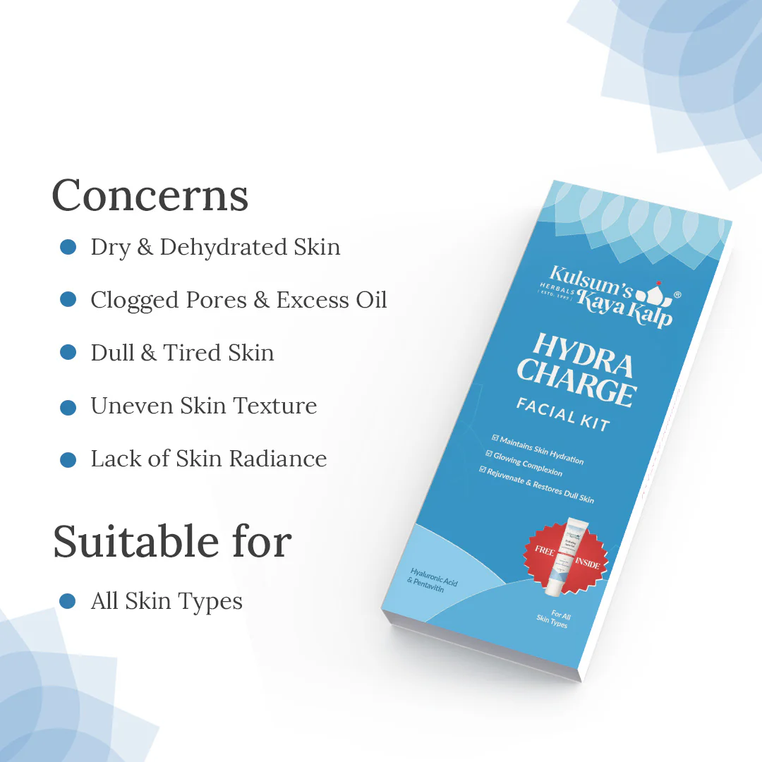 Hydra Charge Facial Kit 5 in 1 For Intense Hydration & Glow - Image 4
