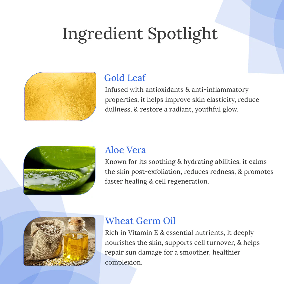 Gold Exfoliating Scrub For Glow & Nourishment - Image 3