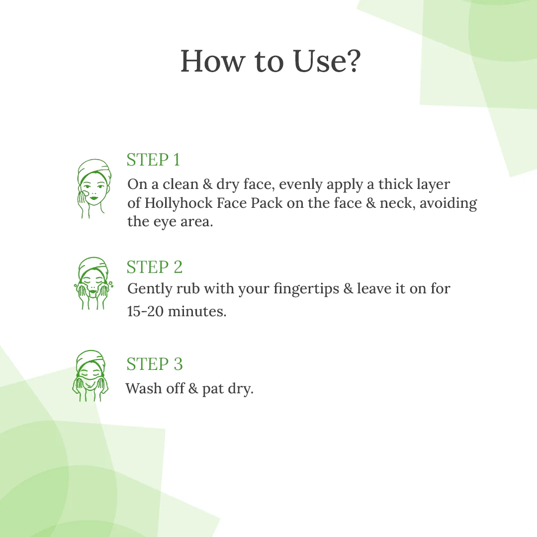 Hollyhock Face Pack For Tightens Pores & Radiant Glow - Image 5