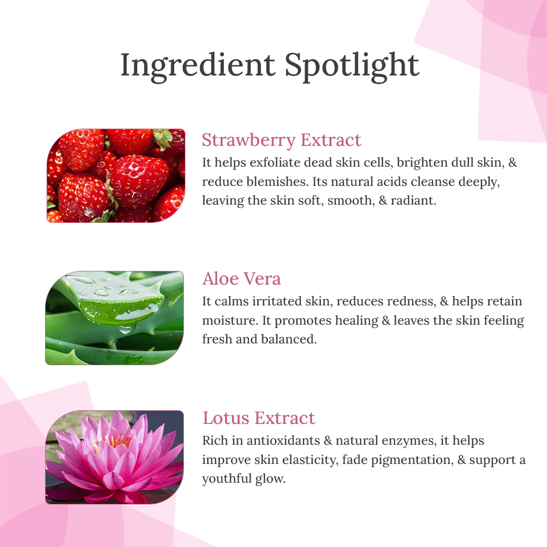 Strawberry Facial Kit For Nourishment & Brightening - Image 3
