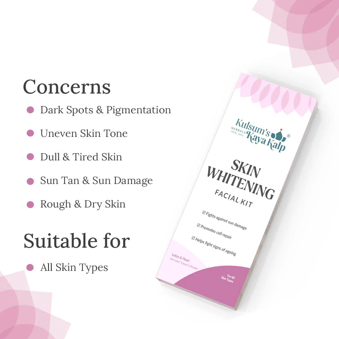 B1G1 Kulsum's Kaya Kalp Skin Whitening Facial Kit 7 in 1 For Brightening & Glow BB - Image 4