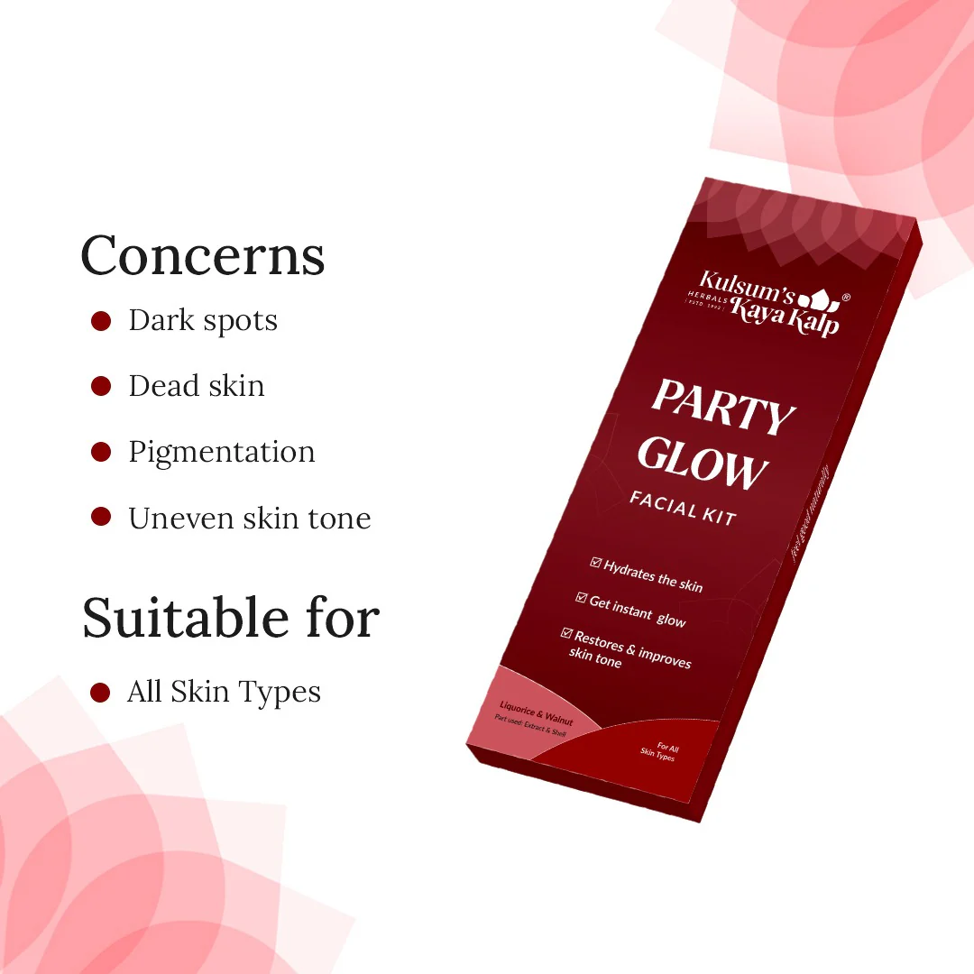 B1G1 Party Glow Facial Kit for Instant Glow & Even Skin Tone BB - Image 4