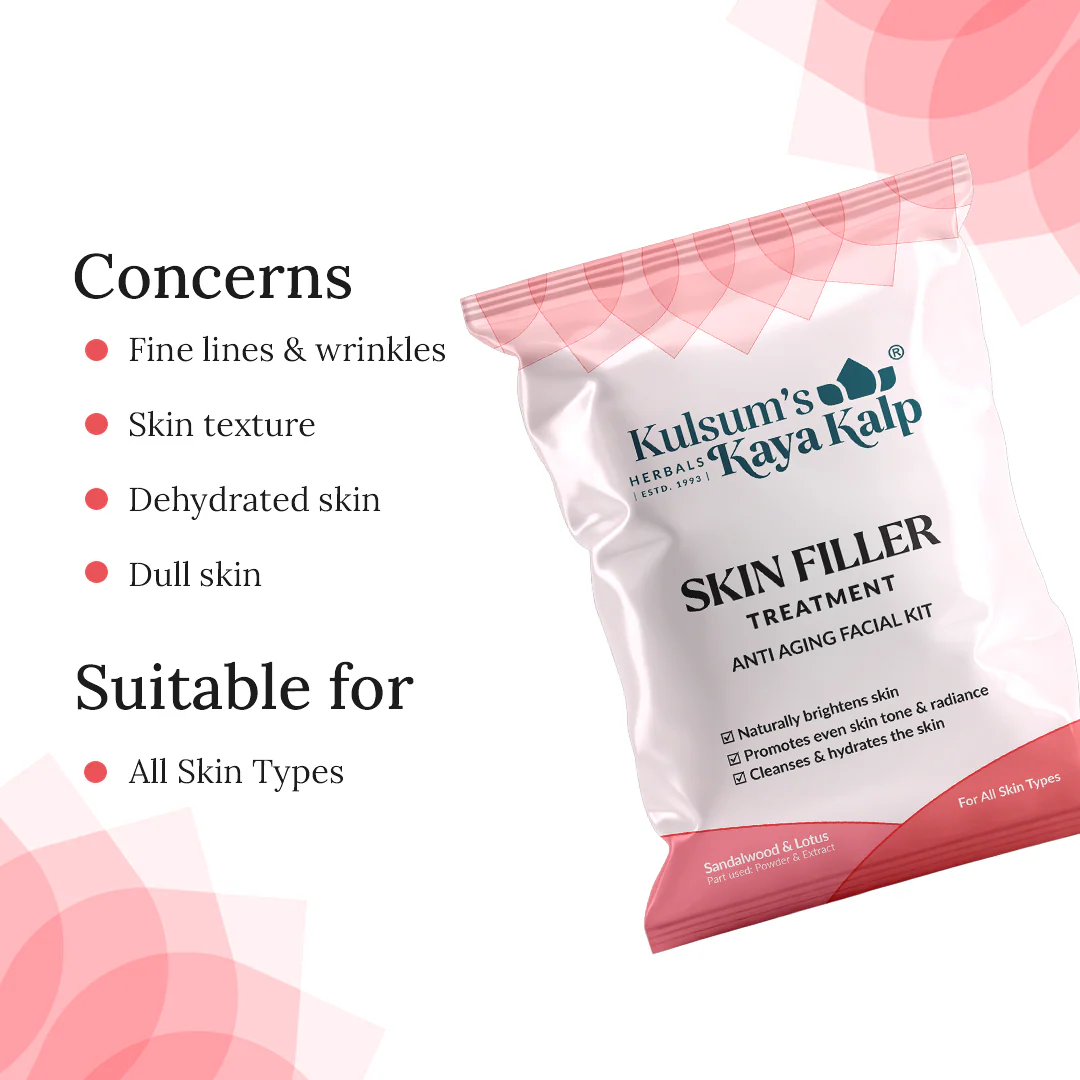 Pack of 2 Skin Filler Treatment Anti Aging Facial Kit 7 in 1 For Anti Aging & Brightening - Image 4